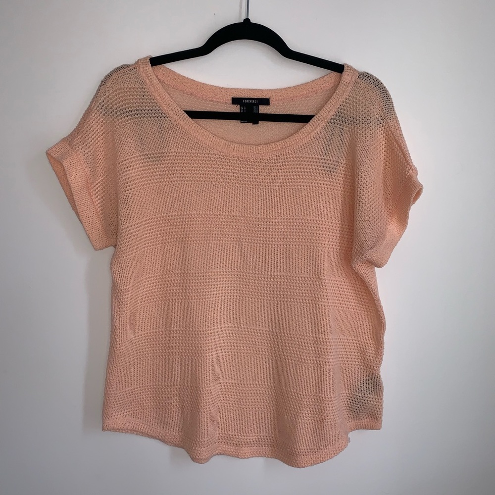 Forever 21 Peach Knit Top